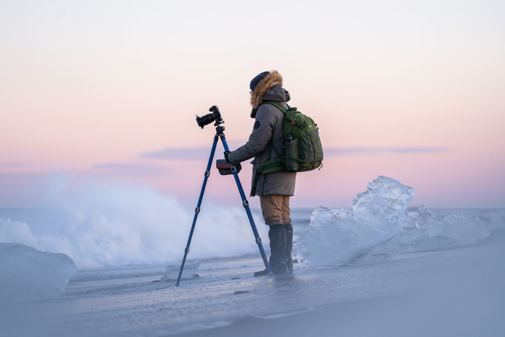 Photo d'un photographe en Islande