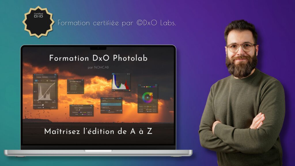 Visuel de la formation DxO Photolab par NOHCAB